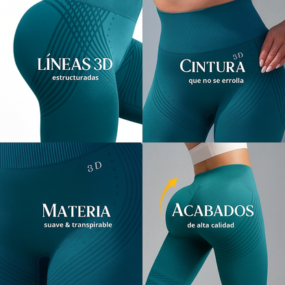 Leggings moldeadoras 3D – efecto push-up y anticelulitis | Compra 1 y llévate 2