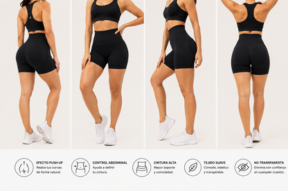 Short Push Up Moldeador Premium | Efecto Levanta Glúteos y Control Abdominal