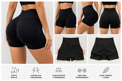 Short Push Up Moldeador Premium | Efecto Levanta Glúteos y Control Abdominal